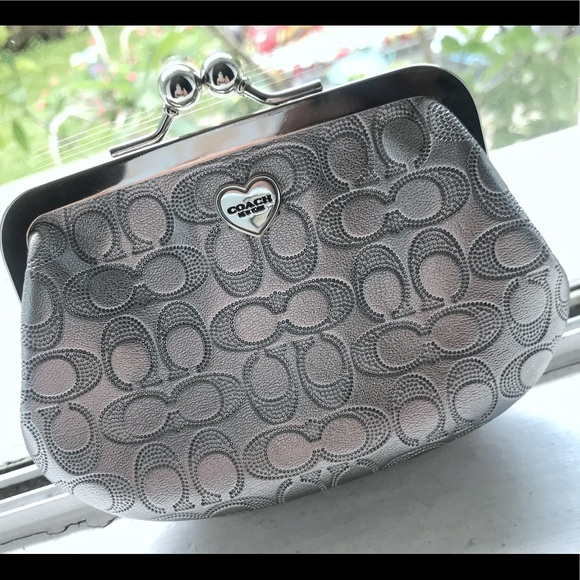 Coach Handbags - New Coach Coin Purse Silver